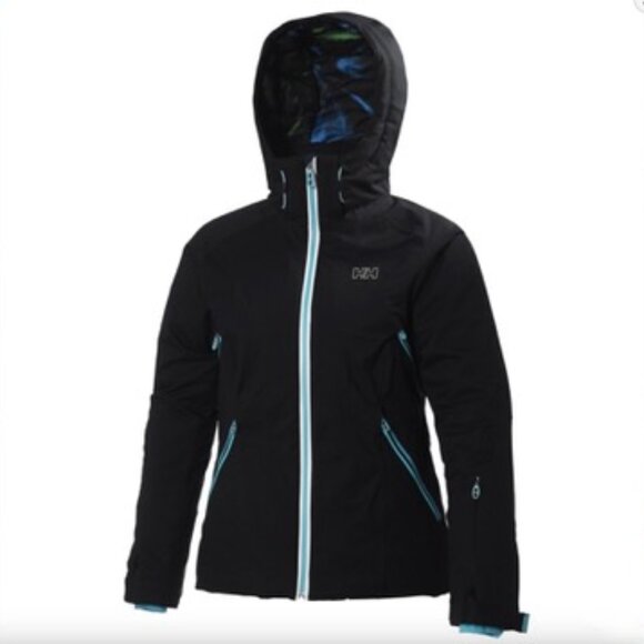 Helly Hansen Professional Floria Insulated Ski Snow Jacket Coat Black Small - Picture 1 of 8